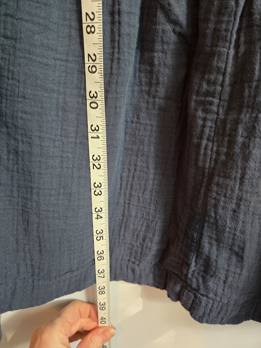 Pact French Navy Tiered Gauze Maxi Skirt Coastal Boho Prairie Organic Cotton LG - Picture 7 of 8